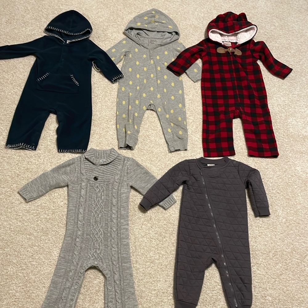 12-18 Month Long-Sleeved Onesie Outfits